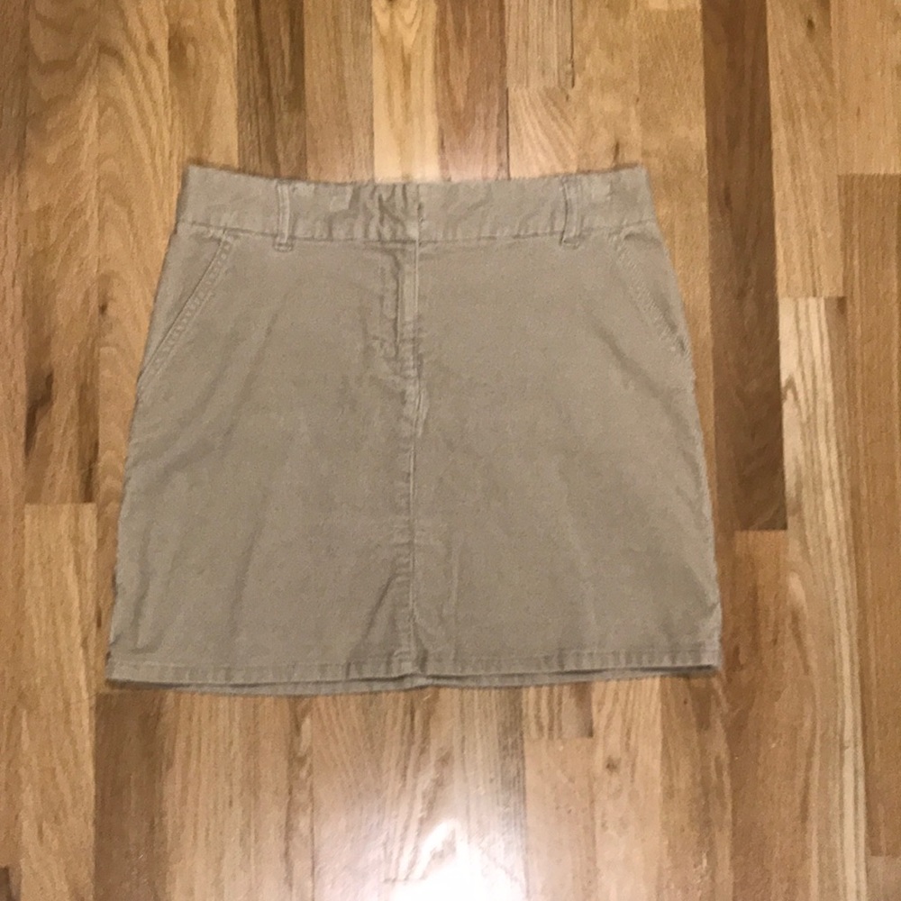 Beige corduroy skirt